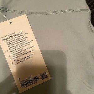 NWT lululemon Align II leggings.